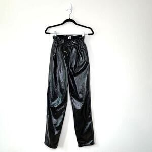 Aritzia Wilfred Jive Black Patent Pants XS